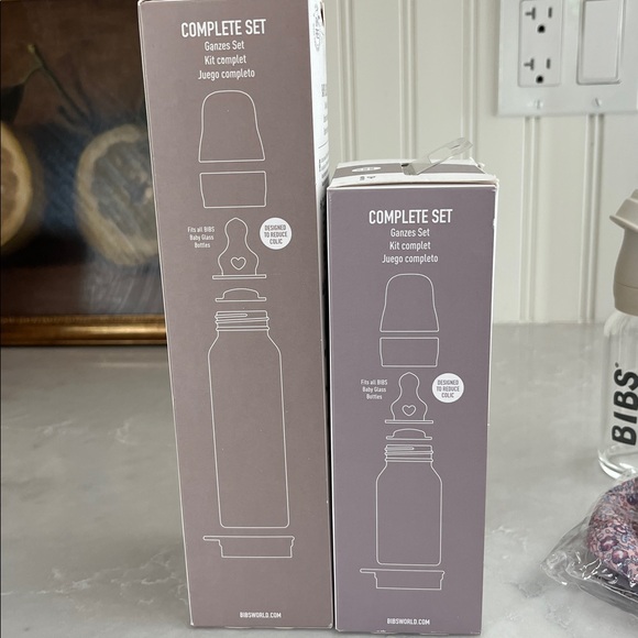 BIBS Baby Glass Bottle Set with Liberty Floral Sleeves - Picture 4 of 5